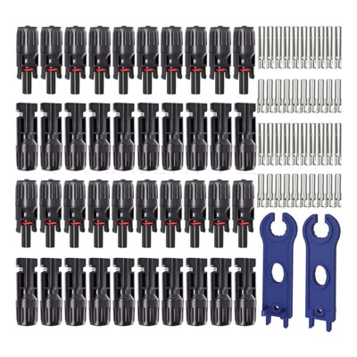 20 Paar MC4 Solarstecker Solar Buchse + Stecker Kupplung Kabel Buchse 2,5-6 mm
