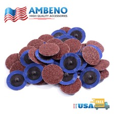 50 Oxide Roll Lock Die Grinder Sanding Grinding Disc Aluminum 2 Inch 36 Grit 