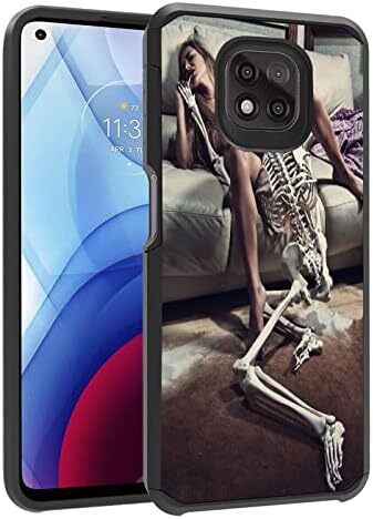 Case for Moto G Power 2021, Hybrid Hard PC & Soft Silicone Dual Layer Shockproof