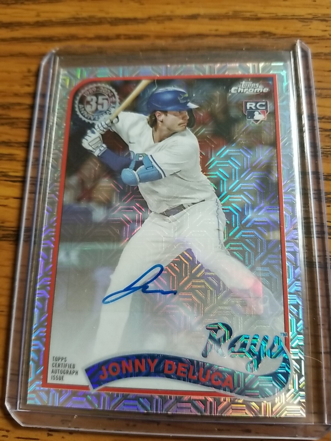 2024 Topps Series 2 - Topps Chrome Silver Pack Mojo Auto #2T89C-76 Jonny Deluca