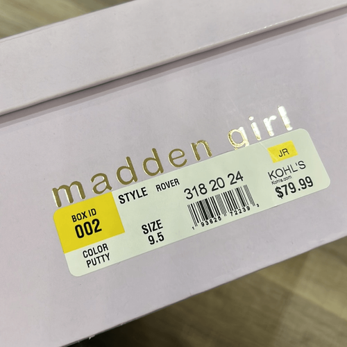 Botas Madden Girl Rover” Tacón Bloque, Color Masilla Beige, Para Mujer Talla 9.5 M Nuevas en Caja - Imagen 10 de 10