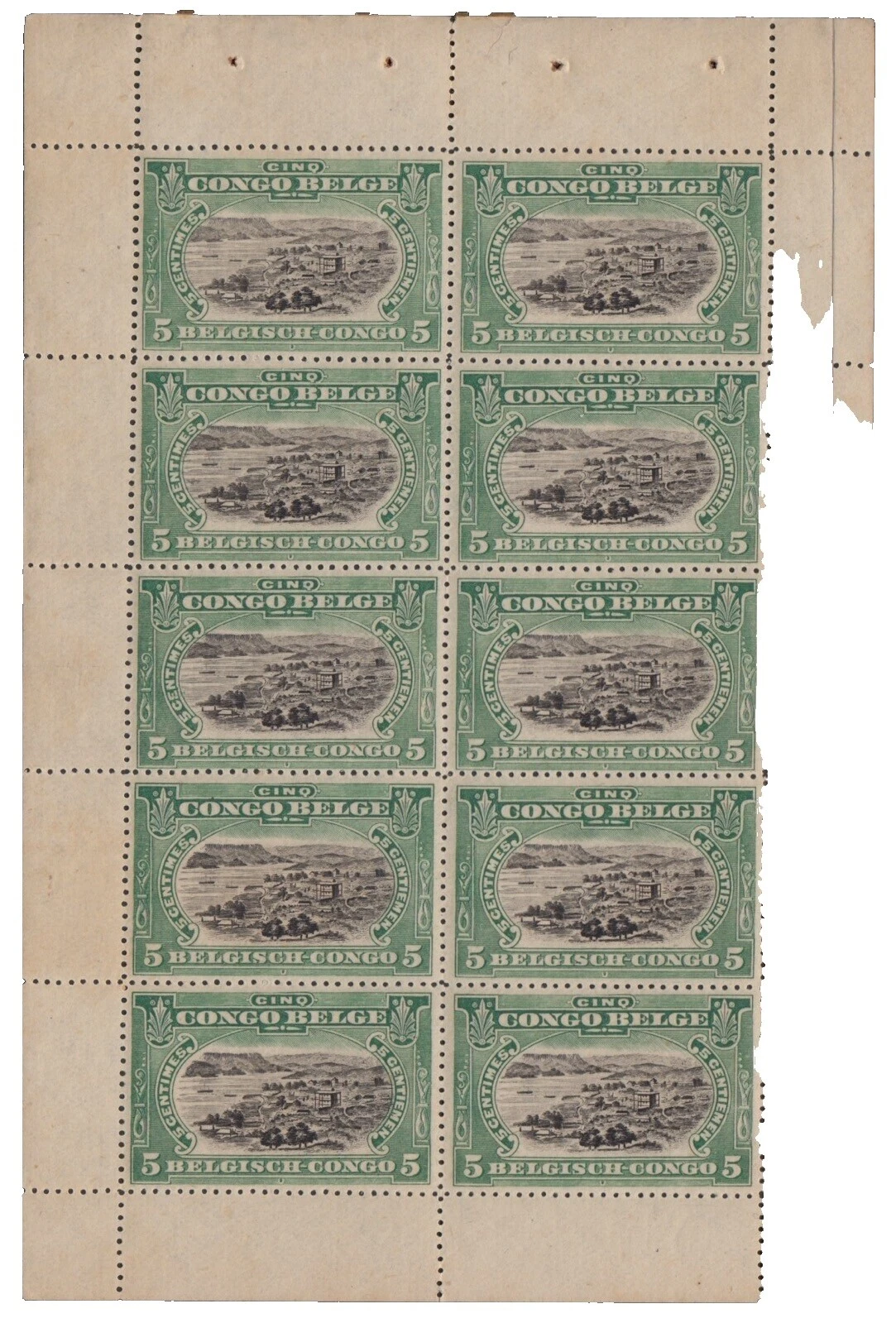 En excelente estado nunca abisagrado/estampillada sin montar o nunca montada Cuadernillos de estampillas de colonias y belga belga