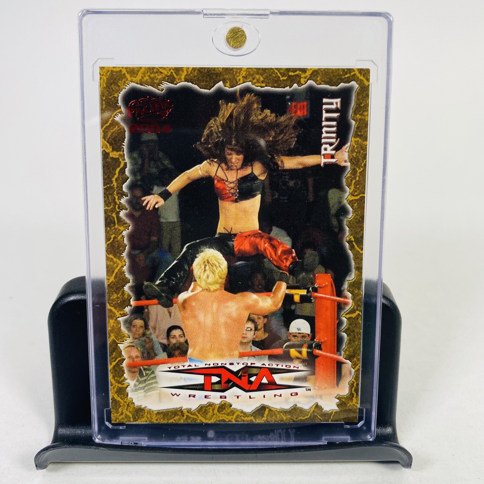2004 Pacific TNA Impact! Wrestling Trinity #73 Red Parallel Rookie RC NM
