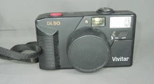  Vivitar DL50 Point and Shoot Film Camera Wide and Telephoto Lens