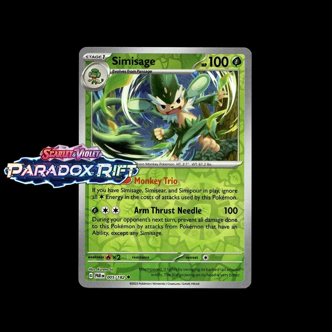 Simisage Pokmon TCG Cards for sale | eBay