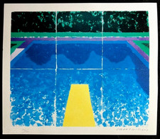 David Hockney Litografia COA originale firmata . numerata a matita timbro