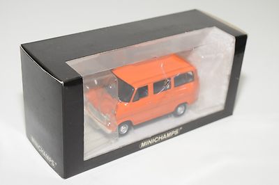 MINICHAMPS FORD TRANSIT BUS FROM 1971 ORANGE MINT BOXED | eBay