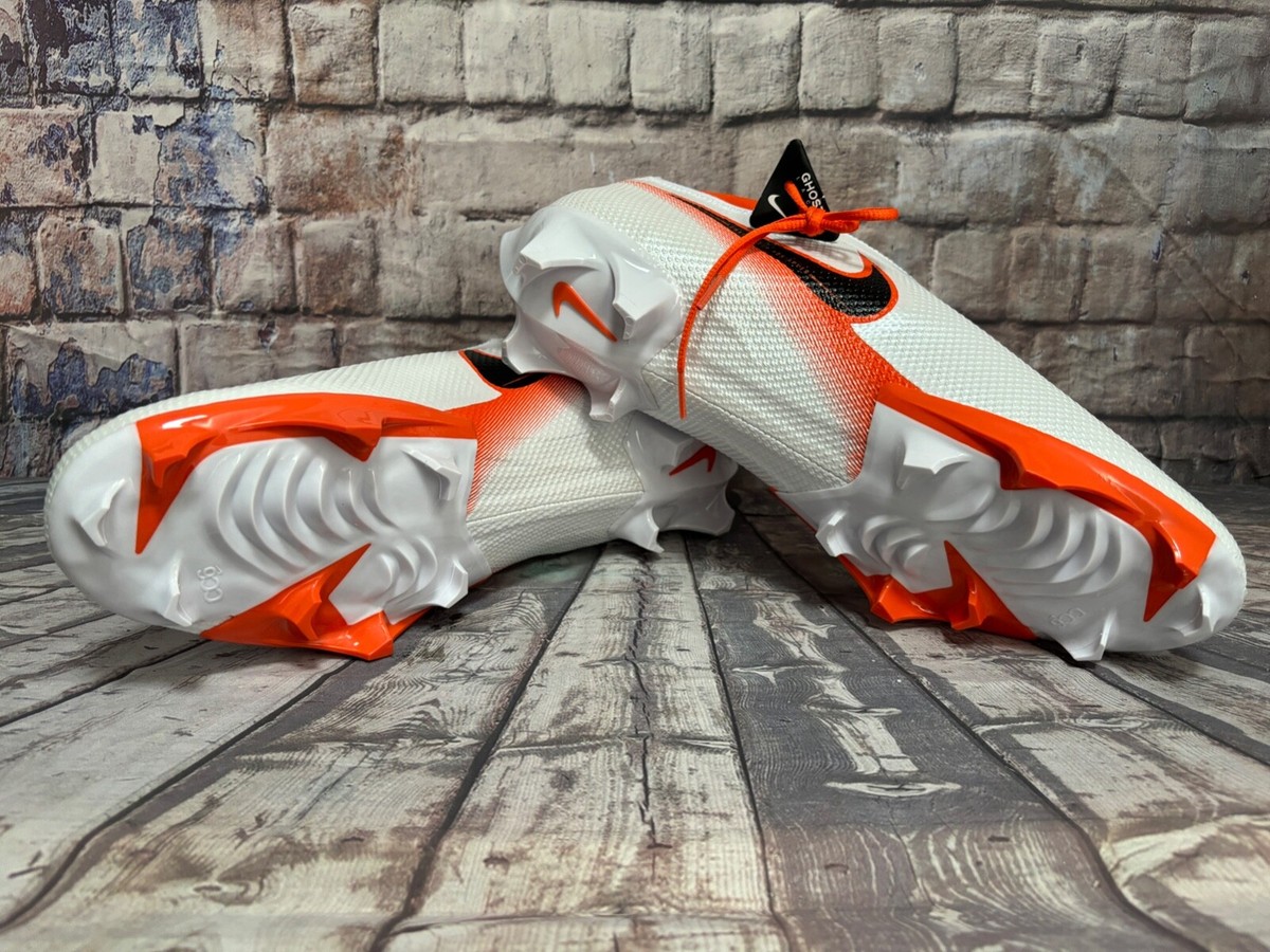 Nike Vapor Edge 360 Pro White Clemson Orange Football Cleats Nike Vapor Edge 360 Pro White Clemson Orange Football Cleats