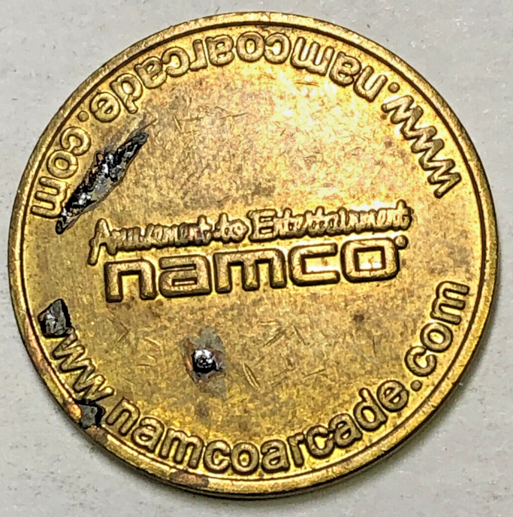 レトロ　ナムコ メダル  アミューズメント namco 90枚　金色 Namco Amusement to Entertainment Brass Arcade Automatic Coin Token