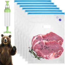 Odor Proof Food Storage Bear Bags 14x20 In Reusable Double-Tracked Zip Packages