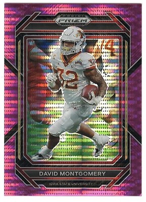 DAVID MONTGOMERY 2023 Prizm Draft Picks PINK PULSAR #3/15