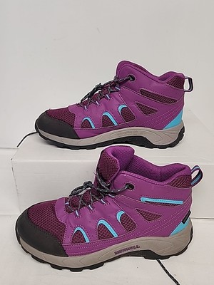 Merrell Oakcreek Waterproof Mid Girls Hiking Boots MK164769 Purple Youth  7M