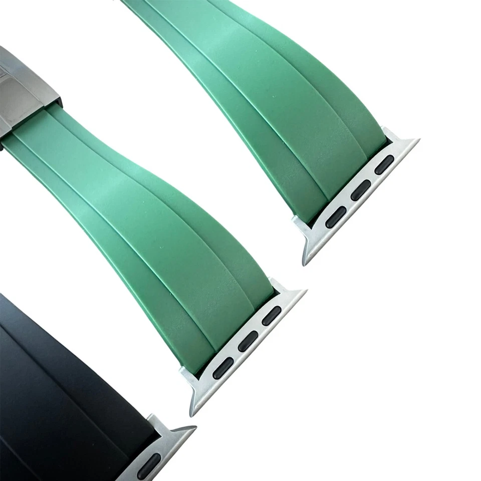 Correa de goma para reloj Apple Watch Ultra S10 46/49 mm Oysterflex despliegue Foto 3 de 4