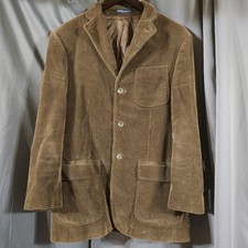 Vintage Polo Ralph Lauren Brown Corduroy Sport Coat Blazer Mens Medium