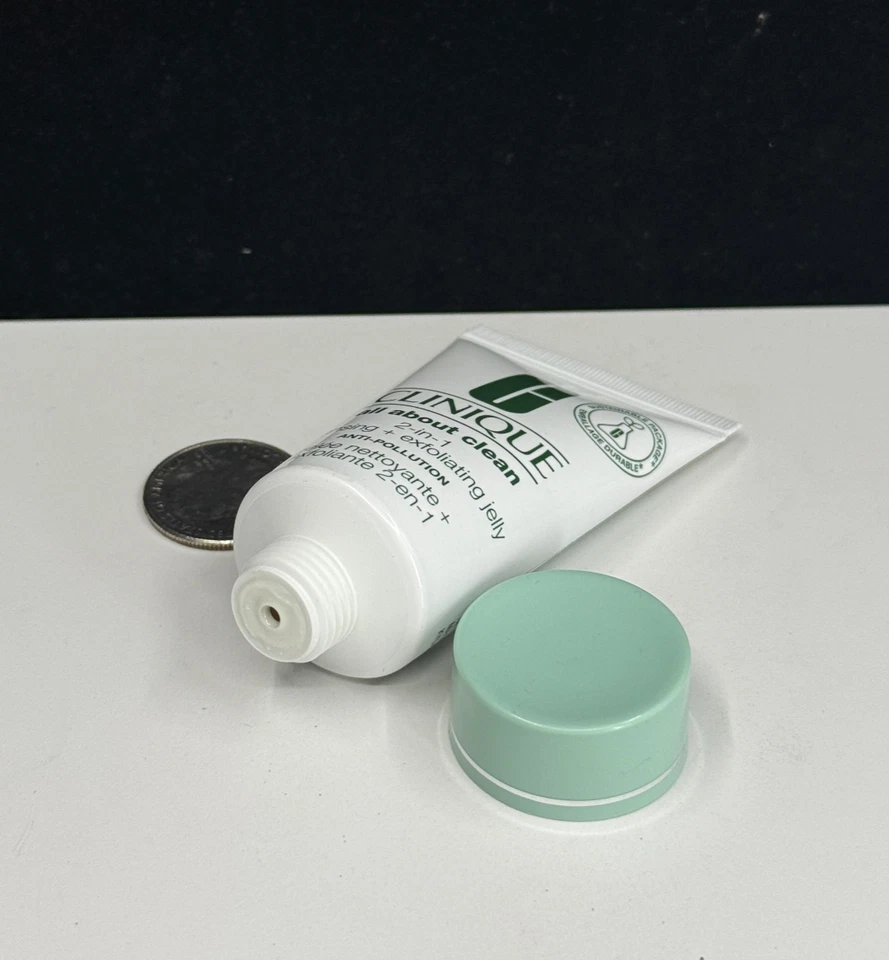 CLINIQUE All About Clean 2 en 1 Limpieza + JALEA EXFOLIANTE 1 OZ NUEVO Foto 4 de 4