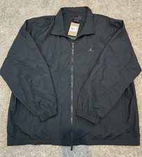 Nike Air Jordan Nylon Windbreaker Jacket Black Fv7299-010 - Men's Size 2XL NWT