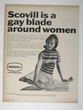 Scovill Electric Scissors Vintage Ad 1967 MOD Fashion Sewing Crafting ADVERT