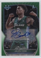 2022-23 Bowman U Chrome Prospect Green Refractor 32/99 Jalen Cook #25 Auto 15y4