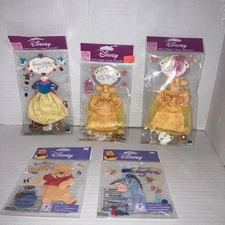 5 Jolee’s Boutique Disney Stickers Belle Snow White Winnie the Pooh Eeyore