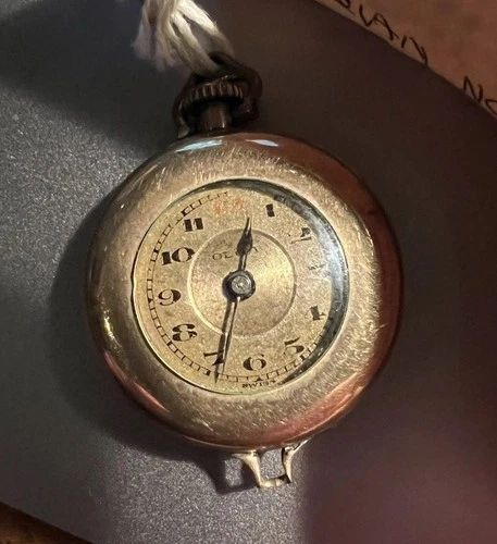 Antique Olga Swiss Pocket Watch- 15 Jewels-Illinois Winner 20yr GF Case, As Is