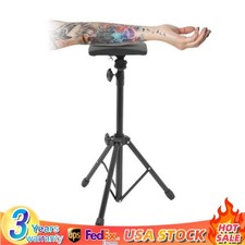 Black Heavy Duty Tattoo Armrest Adjustable Sponge Pad Arm Leg Rest Tripod Stand