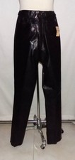 Berman's Vintage Black Leather Pants 5-Pocket Straight Leg Fully Lined 6 NWT