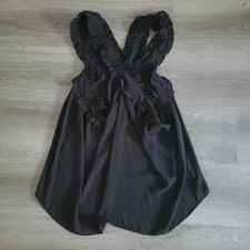 J.Crew Cross Strap Mini Dress Blouse Women Size 14 Semi Translucent