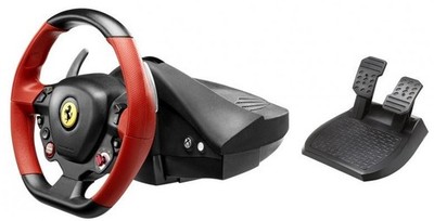 Thrustmaster Ferrari 458 Spider Rennlenker, Lenkrad schwarz/rot