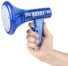 Voice Changer Megaphone Toy – 10 Funny Sound Effects Bullhorn Mic – Kids & Adult