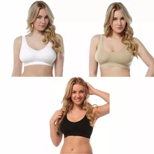 JML Belvia Seamless Bra - Ultra Comfortable - New - White, Beige, Black