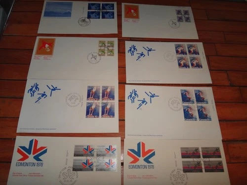 canada collection of first day covers unadressed plate blocks some all 4 corners