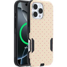 OtterBox iPhone 16 Pro Max Commuter Series Case Built-In MagSafe- Pink Hearts