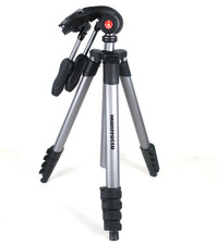Manfrotto Compact Advanced Tripod w/ 3-Way Head Lightweight Aluminum Camera Stan