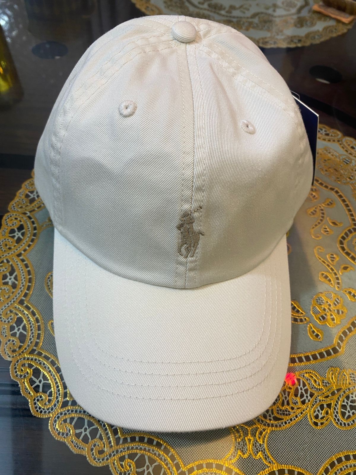 Polo Ralph Lauren Mens Adjustable Baseball Hat Cap Whiet color