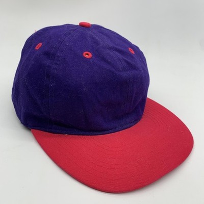 Otto Hat Cap Snap Back Mens Purple Red Twill Baseball Blank Adjustable One Size