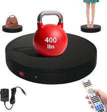 Remote-Controlled Motorized Turntable,Motorized Rotating Display Stand,Speed-Adj
