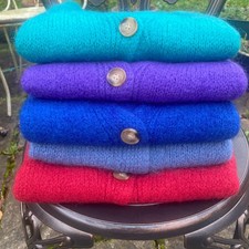 Sleeveless Jumper Waistcoat Soft Wool Mohair Alpaca Mix  One Size