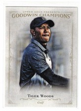 2016 UPPER DECK GOODWIN CHAMPIONS TIGER WOODS #3 PORTRAIT POSE GOLF