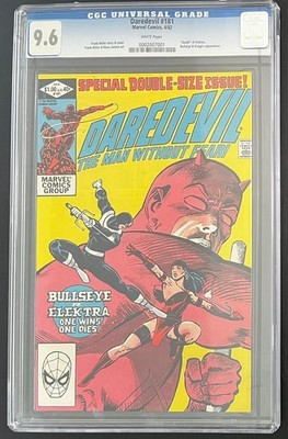Brand  DAREDEVIL 181 1982 Marvel Bronze Age CGC 96  White pages Death of G2U