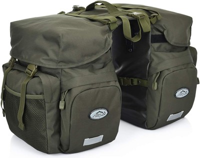 50L Bike Panniers Bicycle Commuting Bag 53 x 33 x 35 centimeters, Green 