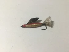 Vintage Featherd Bass Fly Jig Fishing Lure 1.25”.