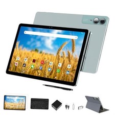 2026 Latest 11 inch Tablet Android 14 2000  1200 2K Display 2 in 1 Green