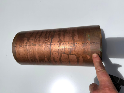 Copper Pipe/Tube 5-1/2" Diameter X 11.5 High - Thin wall .04 *Specialty Material