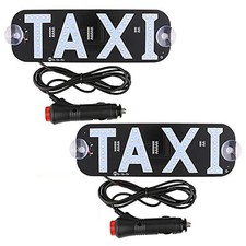 Taxi Sign LED Light, 2 Pack Light Logo, Up Blue