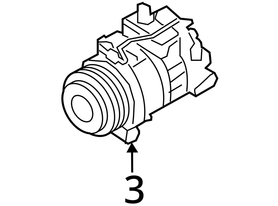 Compresor de aire acondicionado para BMW 650i 2032393 17-19 Foto 4 de 4