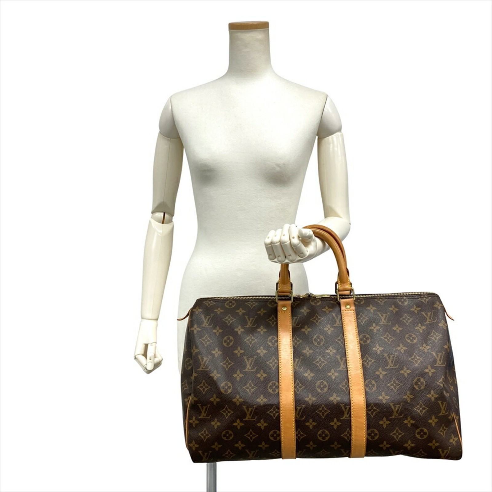 Louis Vuitton Keepall 45 Boston Bag, Monogram Canvas, M41428, Brow... GZl1dlbq