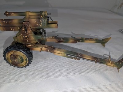 MINICHAMPS 88 mm Flak 1/35スケール WWII German 88mm Anti Aircraft Flak Gun ~ Hand Built ~ @55-60mm