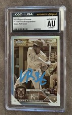 2023 Topps Chrome #119 Vinnie Pasquantino RC CGC AU Auto 9 Sepia Refractor