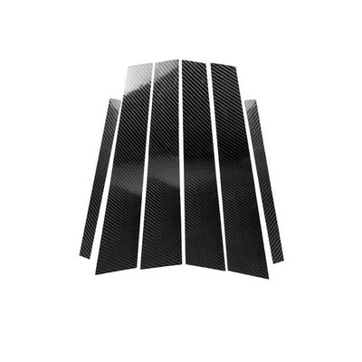 Carbon Fiber Door B Pillar Sticker Overlay fit For BMW 3 Series E46 1998-2005