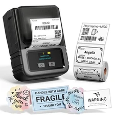 M120 Label Maker, 2 Inch Barcode Printer, Portable Thermal Label Maker for Sm...